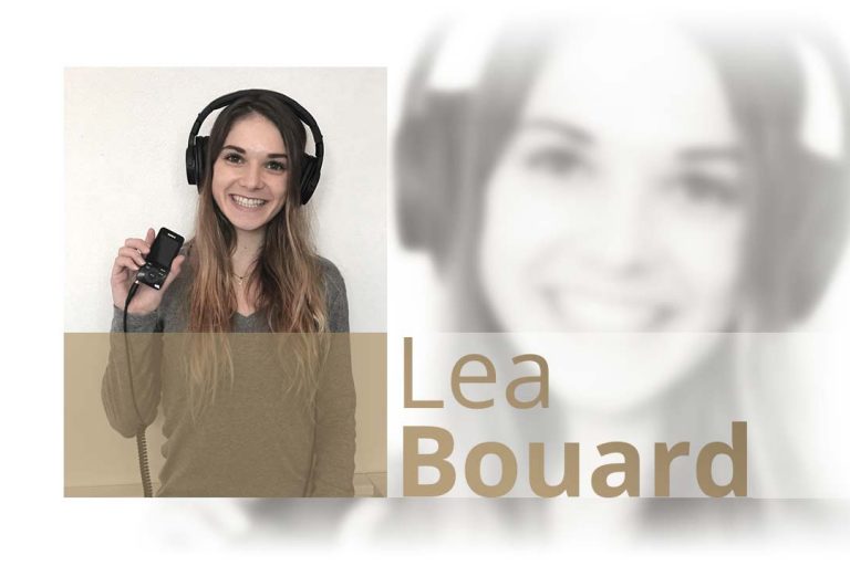 Olympionikin Lea Bouard nutzt Schallpause